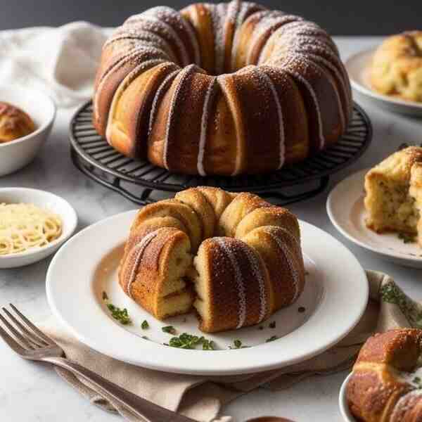 Хлеб Обезьяний с сыром и чесноком